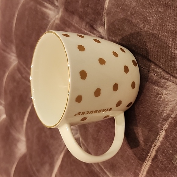 Starbucks gold polka dot mug - Picture 3 of 5